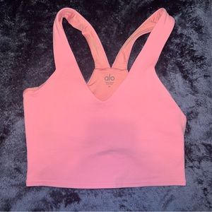 Alo Yoga Airbrush Real Bra Tank; Pink; Size Medium; Worn twice!